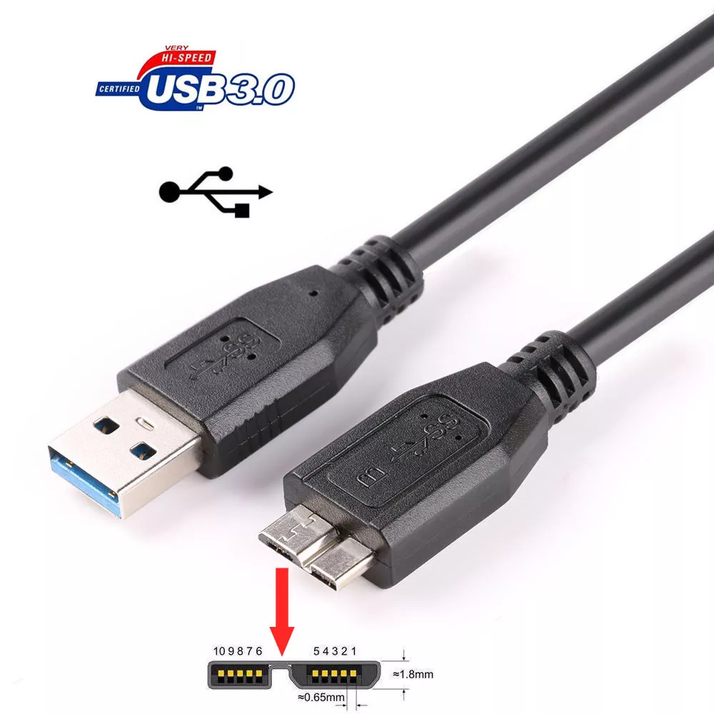 USB 3.0 Cable for Seagate 1TB 2TB Backup Plus Ultra Slim External