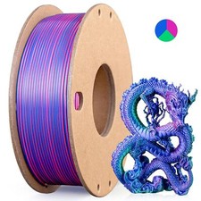 Silk PLA 3D Printer Filament Triple Color Silk PLA Filament 1.75Mm 3D Printing F