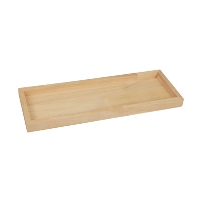 Holztablett Rechteckig Natur Deko Tablett 40×14×2,5cm