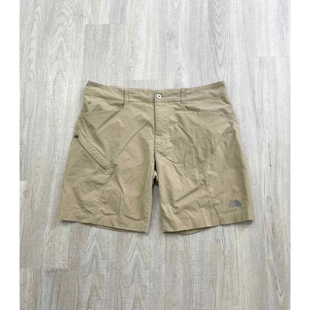 The North Face Utility Hiking Outdoor Nylon Shorts Size 38 Mens Tan