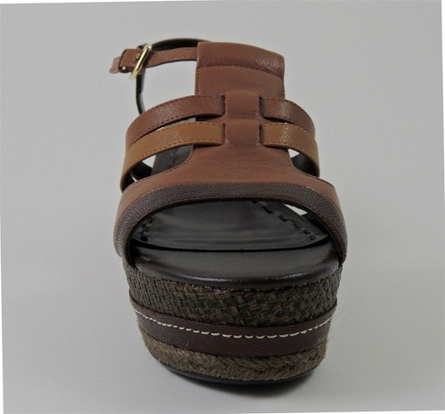 Tahari Women's Jane Platform Sandals Dark Chocolate Whiskey Size 6 M - Picture 3 of 6