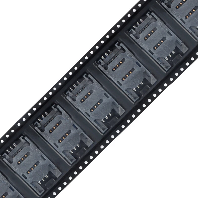 5pc SIM Card Holder Slot Socket Connector Plastics 6 Pin for Phone Communication - Image 3 of 4