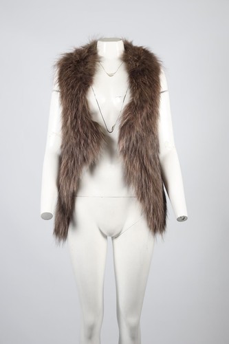 YVES SALOMON FOX FUR GILET EU 34 UK 6 - Picture 2 of 4