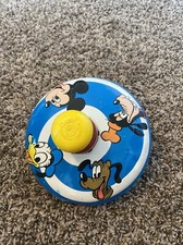 Vintage Chein Metal Spinning Top Mickey Mouse 1973 Walt Disney Productions