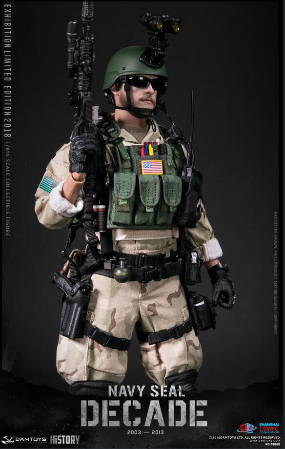 DAMTOYS DAM78060 - 2018 SHCC DECADE NAVY SEAL 2003-2013- 1/6