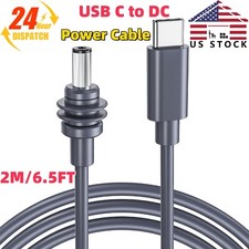 1SET For Starlink Mini USB Type-C to DC Power Cable Replace 2M/6.5FT Plug-N-Play