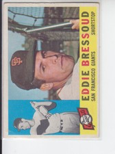 1960 Topps Eddie Bressoud Giants #253 F-VG Condition