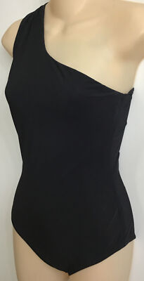Araks Melika One Piece Swimsuit Black One Shoulder Tie Strap