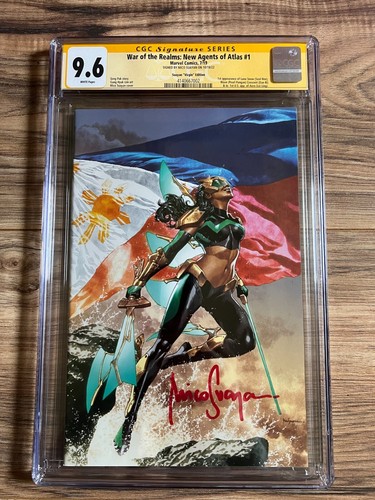 War of the Realms: New Agents of Atlas #1 Virgin CGC 9.6 Suayan Signature Series
