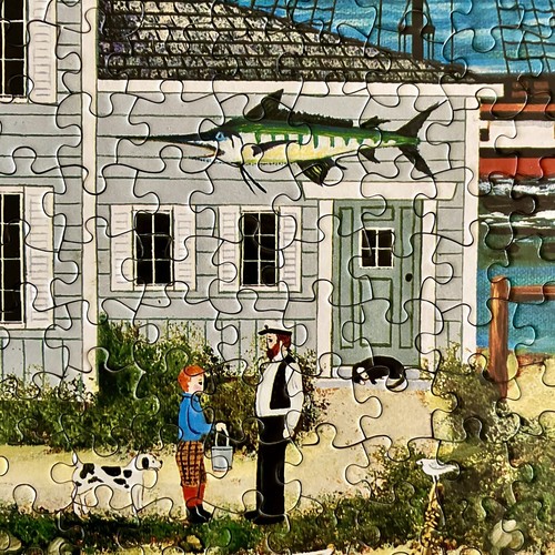 Puzzle Jane Wooster Scott 750 pezzi completo porto pacifico Ceaco 2929-9 - Foto 6 di 13