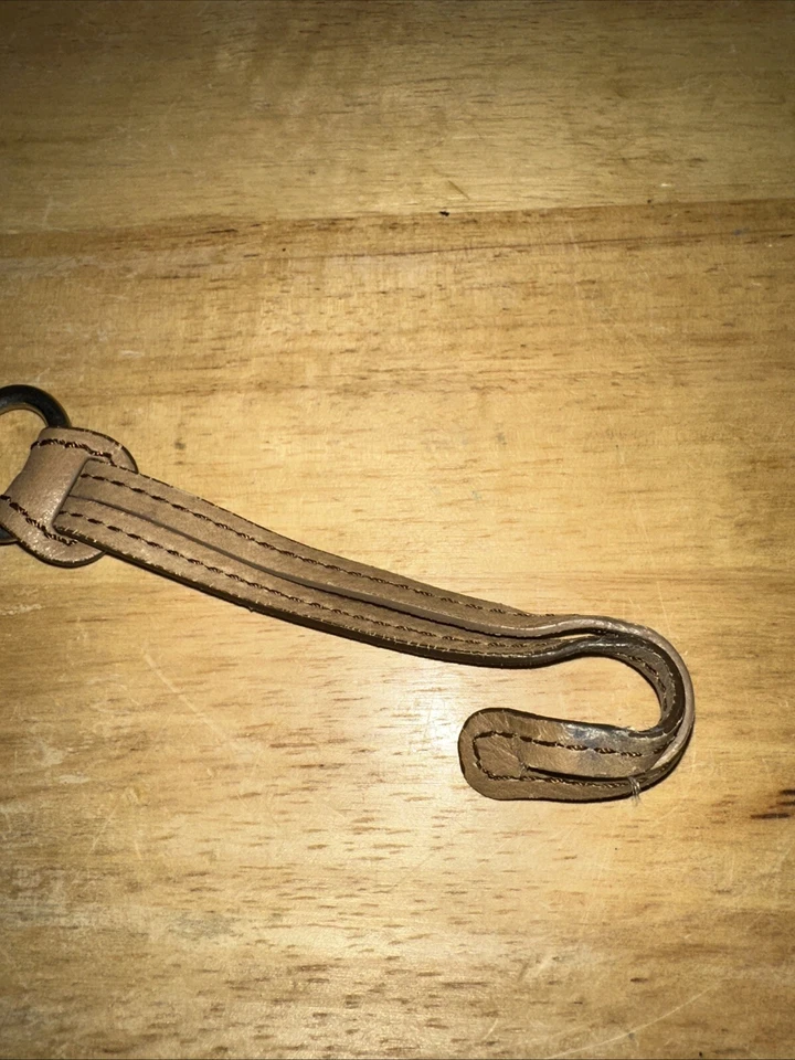 Llavero fósil etiqueta colgante para bolso monedero o llaves correa de cuero Foto 4 de 4