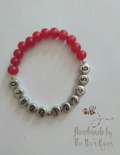 Child bracelet deals with phone number