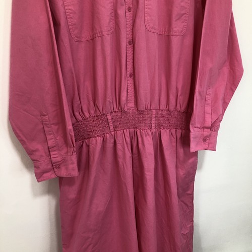 Lucy and Yak Long Sleeve Jumpsuit Boiler Suit Full Length Hot Pink Straight 2XL - Bild 4 von 23