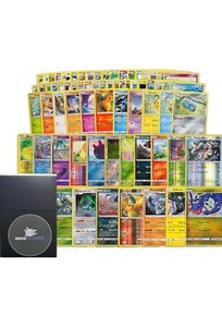 Pokemon TCG: 100 Assorted Card Lot w/ Foils & EX/V - Bundle with a LCC Deck Box