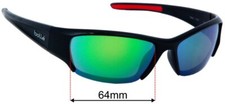 SFx Replacement Sunglass Lenses fits Bolle Totten - 64mm Wide