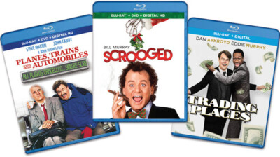 Scrooged/Planes, Trains And Automobiles/Trading Places - Holiday 3 pack Bundle [