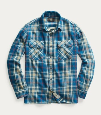rrl flannel shirt