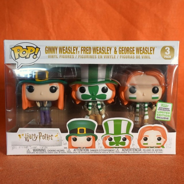 NIB ECCC B&N Exclusive Harry Potter Ginny Fred & Weasley Funko
