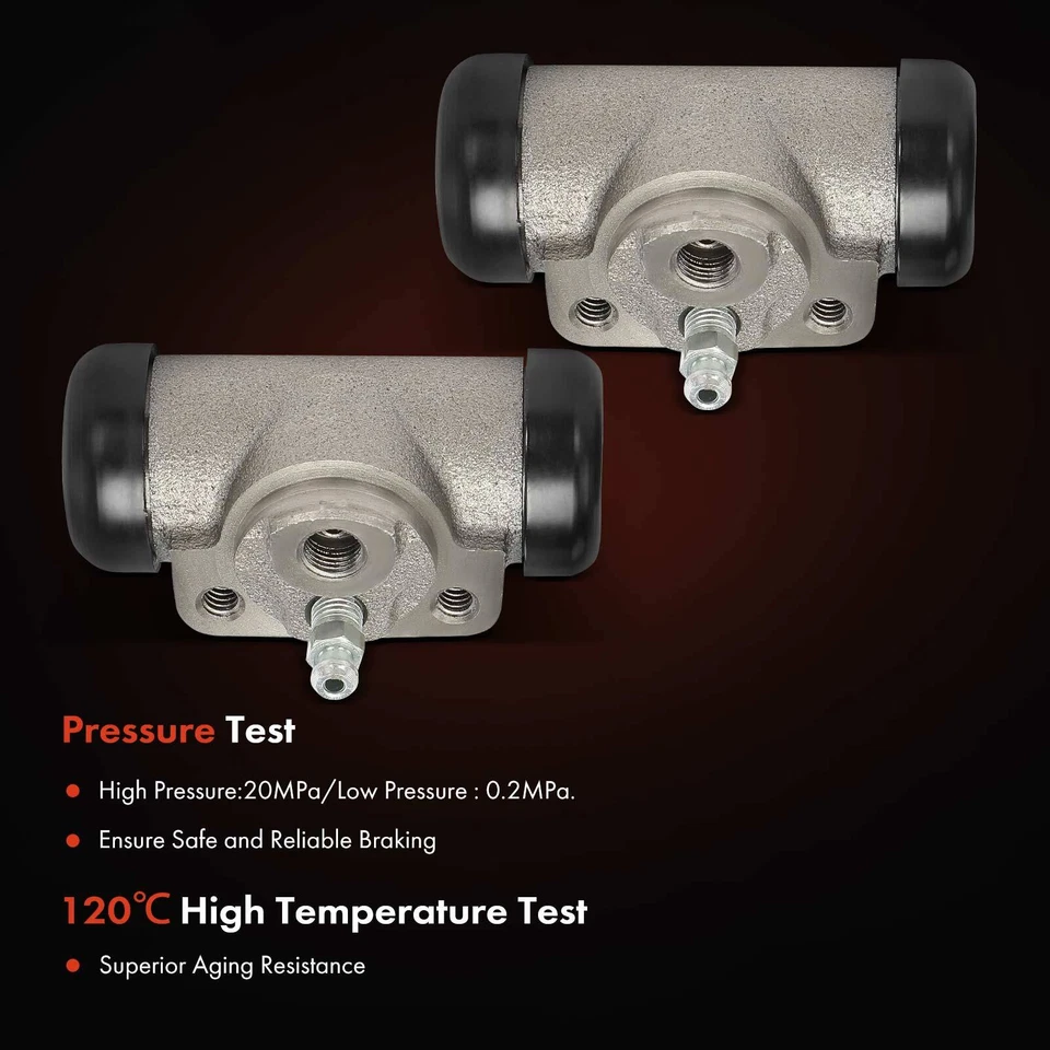 2x Cilindro de rueda de freno de tambor trasero para Dodge Grand Caravan Jeep Plymouth Chrysler Foto 4 de 4