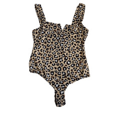 Saints And Hearts Leopard Bodysuit Small