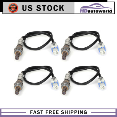 For 2003-2006 Chevrolet Silverado 1500 4.3L O2 02 Oxygen Sensor 4pcs Upper Lower