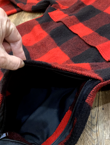 Giacca vintage Woolrich Buffalo a quadri lana Mackinaw Chore rossa caccia uomo L? USA - Foto 12 di 17