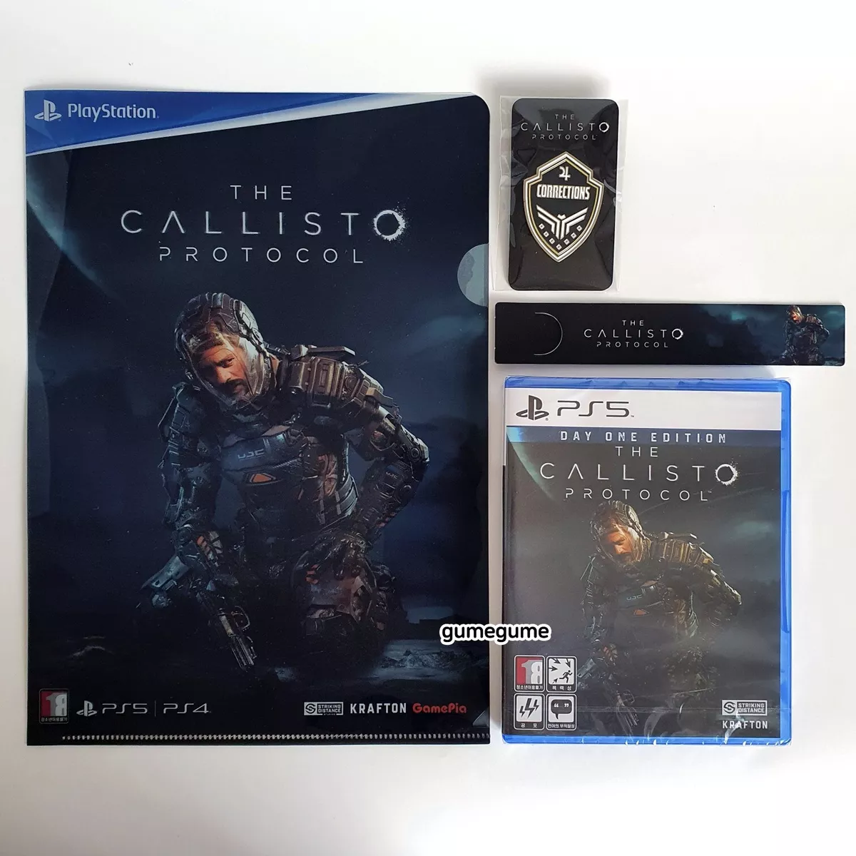 PS5 The Callisto Protocol [Korean English] & Badge Clear File Folder  Bookmark