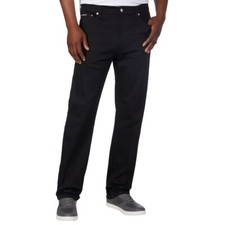 Calvin Klein Men  s Slim Straight Jean Stretch Fabric in Blue Black