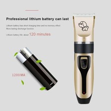 Animal Pet Dog Hair Clipper Electric Trimmer Shaver Grooming Cutter Rechargeable