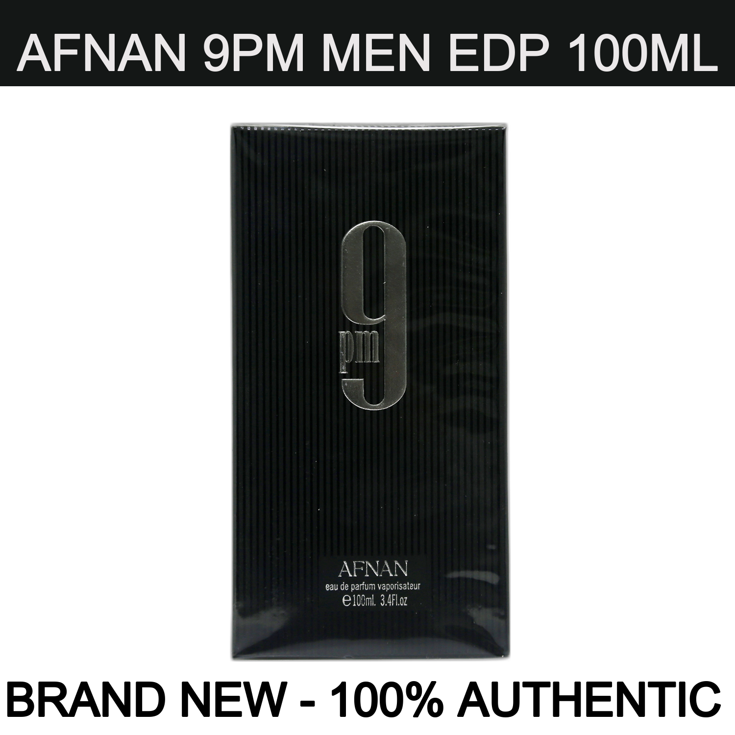 Afnan 9pm Eau De Parfum 3.4oz for Men Spray Bottle - NEW IN BOX