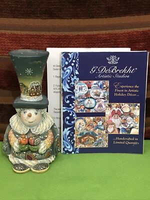 G Debrekht Derevo Frosty Carolers Snowman Elegant Vignette Series  594/900 2011