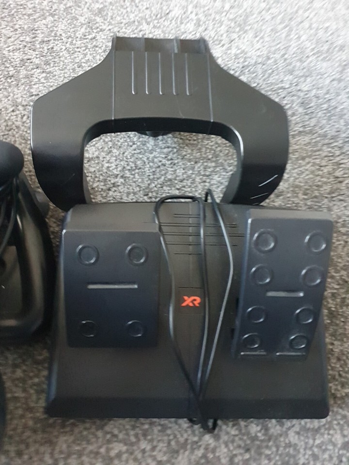 XRocker XR Racing Wheel and Pedals with Force Feedback. Model 5101801 94338510188 eBay