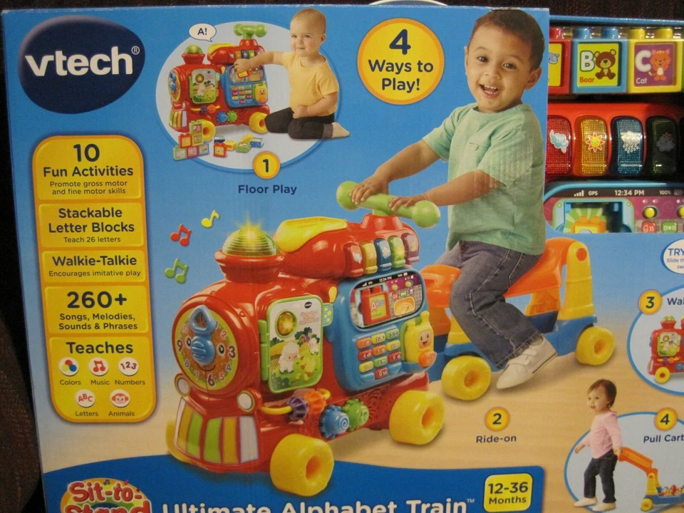 V-TECH TREN ALFABETO SIT-TO-STAND ULTIMATE--NUEVO--SIN ABRIR Foto 2 de 4