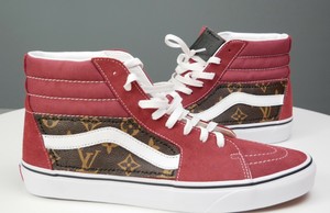 burgundy vans custom