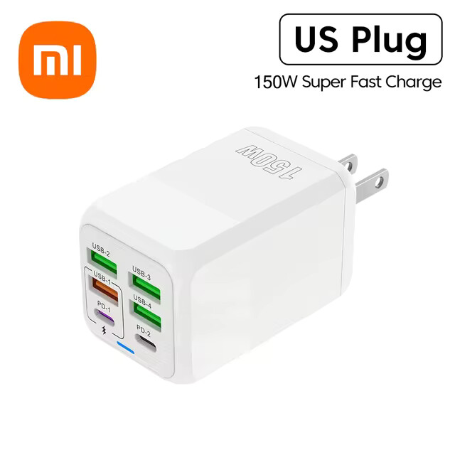Xiaomi 150W Ports Wall Super-Fast Charger Adapter PD QC USC