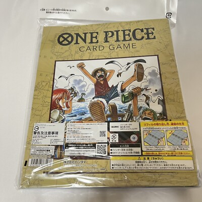 one piece card game 9-pocket binder set original illustration version ONE PIECE CARD GAME POCKET BINDER VER.3 main image 0