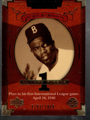 B6205- 2004 Sweet Spot Classic #113 Jackie Robinson FF /1946 - NM-MT