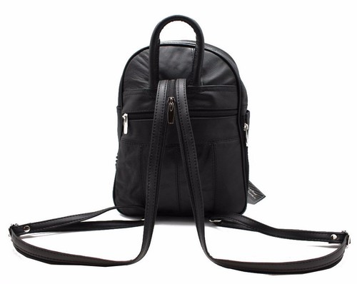 Backpack for Women Pure Leather Casual Daypacks College Bookbag Multi Pockets - 第 4/21 張圖片