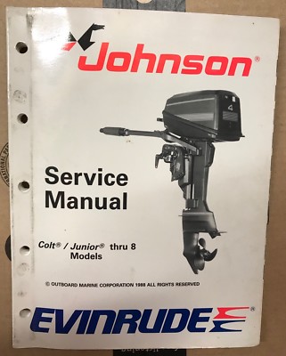 1990 ES Johnson Evinrude outboard 507874 88 thru 175 Cross V factory manual