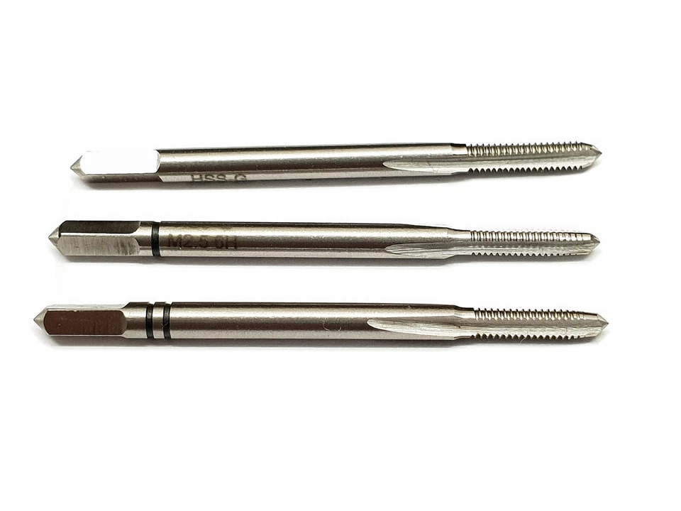 DNI-WERKZEUGE M2,5 Handgewindebohrer Satz Gewindebohrer Gewindeschneider Gewinde Regelgewinde