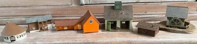 ATLAS HO lot hangar ferme resto chantegrill moulin maison maquette montée FALLER - Photo 1/4