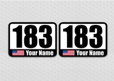 COUNTRY FLAG MAGNETIC RECTANGLES RACE CAR NUMBER KIT