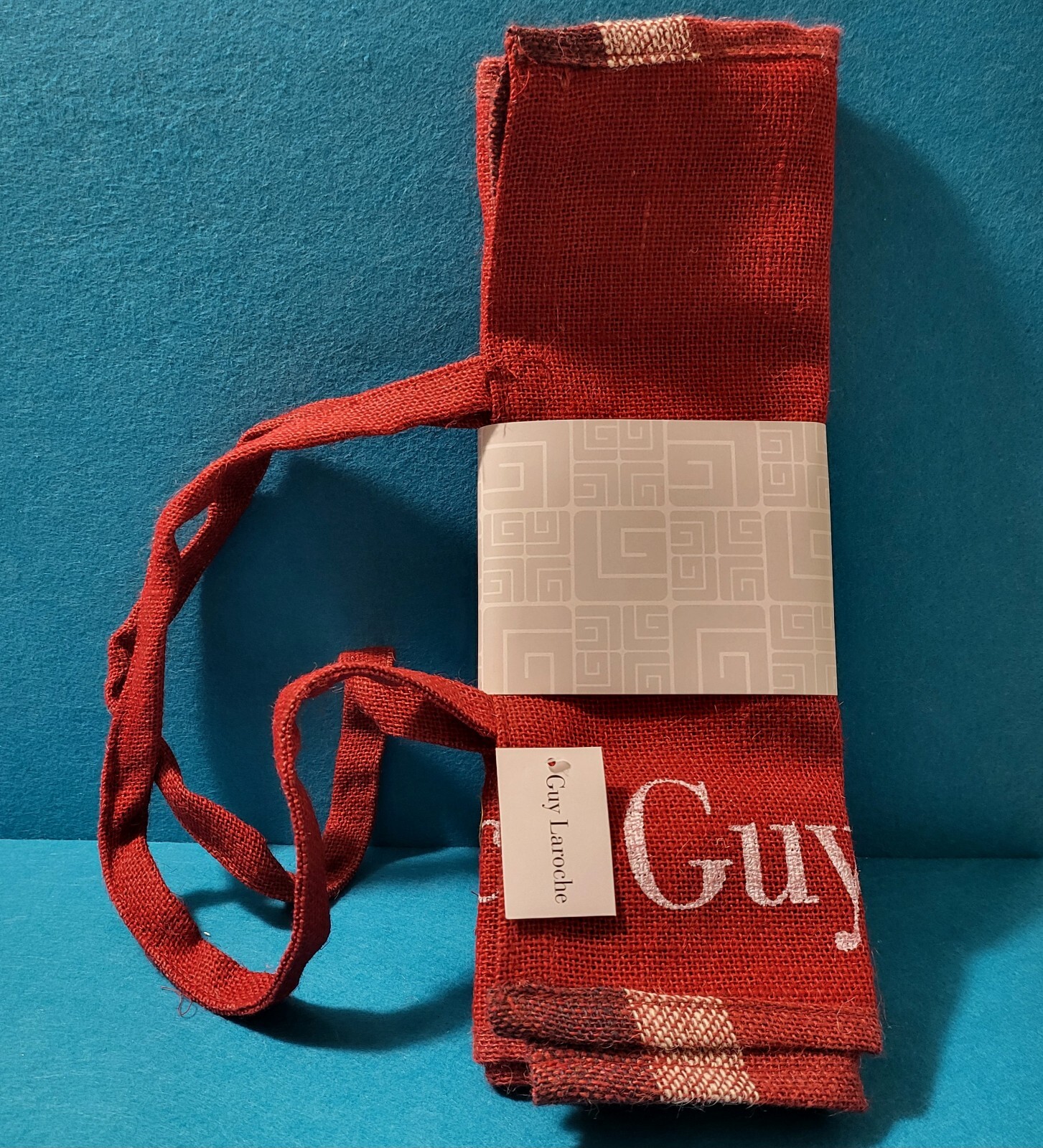 NUOVA Borsa da Mare GUY LAROCHE in Juta - Acqua e Sapone Sacca da Spiaggia