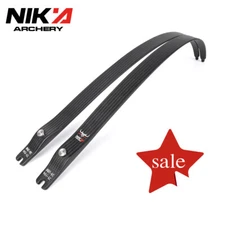 Nika Archery 22-46lbs 68" Recurve Bow Limb N3 Carbon Fiber Limbs Small BULL Logo
