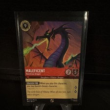 Disney Lorcana Maleficent-Monstrous Dragon Non Foil Promo