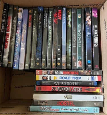 DVD Lot 28 DVDs Mix of Genre Action Horror Drama Fitness Comedy Saw II 300