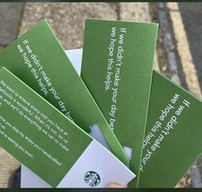 SIX STARBUCKS VOUCHER FOR ANY 1 DRINK OF YOUR CHOICE WITH UNLIMITED EXTRAS