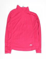 Womens UK 12 Regular Trespass Pink Pullover Sweatshirt