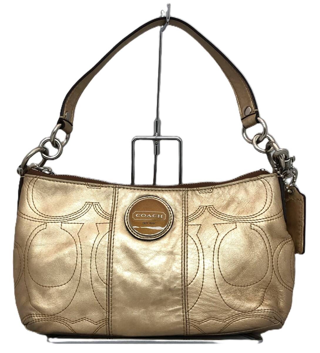 Coach Leather Signature Tote Bag F18881 Authentic 25x5x15cm Pre-Owned