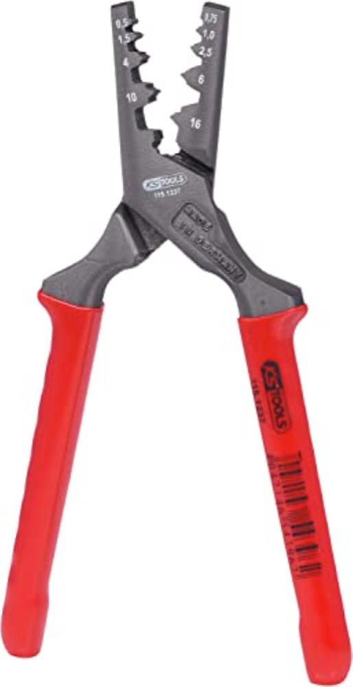 Scheda Tecnica KS Tools 115.1237 Pinza Crimpatrice 0.5 a 16mm